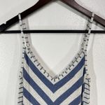 Tommy Bahama  Maxi‎ Cover-Up Dress Size XS Blue White Stripe Pom Trim Linen Blend Photo 6