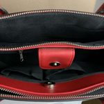 Kenneth Cole  Reaction Pebbled Faux Red Leather Large Handbag, Work or Travel Bag Photo 2