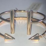 Gold Tone Arrow Spike CZ Rhinestone Cuff Bracelets Photo 0