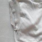Urban Outfitters white ribbed cropped front tie  top Photo 8
