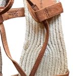 Banana Republic Espadrille Lace Up Sandal Cognac Sz 8.5 Photo 3