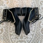 Durango  Black & Gold Leather Lace Up Booties Size 6M Photo 2