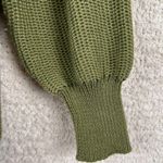 Crazy Train  Sweater Womens S Olive Green Long Sleeve Knit Fringe Boho Western Photo 4