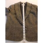 Loft  Womens Blazer Jacket Sz 6  Ruffle 3 Button Corporate, Girl boss, Business Photo 10