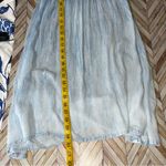 Beach By Exist  Light Blue Sundress Crochet Boho Mini Coastal Breezy‎ Vacation M Photo 10