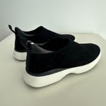 Via Spiga Shoes Womens 9 Black Suede Leather Slip On Sneaker Minimalist EU39 Photo 5