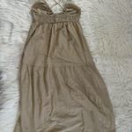 Women’s Beige Halter Maxi Dress Tan Photo 3