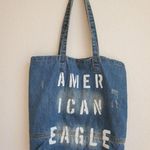 American Eagle Womens Jean Denim Bag Shoulder Tote distressed Ladies Pur… Photo 3