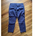 Gap Khakis by Slim City Pants – Navy with Red & White Geometric Drops, Size 12R Photo 4