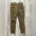 Current/Elliott Current Elliott High Waist Stiletto Leopard Print Jeans Size 28 Photo 3