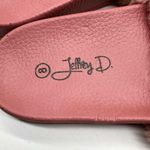 Jeffery D Womens Slide Sandals Faux Fur Rubber 8 Pink Photo 4