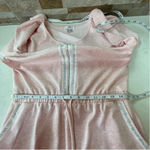 Venus  Rhinestone Trim Sweatshirt Cotton blend Dress w drawstring Sz M Photo 13