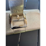 Michael Kors Sutton Gold Metallic Clutch Photo 10