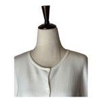 Lilly Pulitzer ‎ Sweater Women White Knit Crew Neck Cardigan Preppy Coastal Beach Photo 2