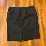Liz Claiborne  Skirt 14 Black Mini Lined Professional Wear Back Zip Closure Photo 2
