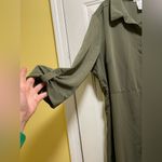Love Squared Plus Faux Wrap Pleated Shirtdress in Olive Size 2X NWT Photo 3