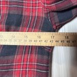 Miss Me  Womens Plaid Flannel Shirt Red Navy Long Sleeve Button Up Size S Photo 10