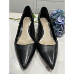 Elie Tahari Black Leather Pointed Toe Stiletto Heel Pumps Size 38 Photo 1