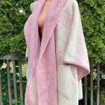 Vintage TUNDRA Scandinavian Yarn Wool Poncho Cape Jacket Sweater Pink Size XL Photo 5