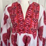 Victoria Dunn Pink and Red 100% Cotton Dress Size XS Photo 4