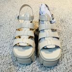 Madden Girl NEW Galaxy Off White Platform Sandals Chunky Lug Soles Size 11 Photo 1