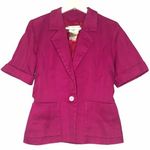 YSL Vintage Cropped Blazer Jacket Pink Size 6 Photo 0
