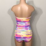 Ralph Lauren Lauren  pastel stripe swimsuit. New Photo 3