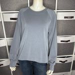 Athleta  Seasoft Crewneck Sweatshirt Coastline Blue Size Medium Photo 1