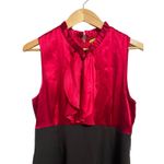Alice + Olivia  Jabot red black dress Gossip girl Blair waldorf size 4 Photo 3