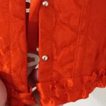 EVAbaby M Red Ruffle Satin Front Hook Bustier Size M Photo 6