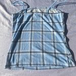 Rue 21 baby blue plaid printed tank top Photo 6