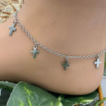 Stainless Steel Cross anklet Silver Photo 0