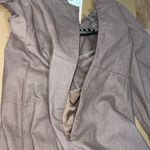 Missguided  size 6 milkmaid tie front long sleeve dress chocolate lined zips back Photo 5