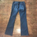CAbi  distressed size 6 boot cut jeans Photo 3