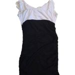 Forever 21  Monochrome Black and White Ruffle Roushing Dress Photo 1