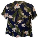 Royal Creations | Floral Button Down Aloha Shirt sz S Blue Photo 1