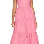 Tularosa Poppy Midi Dress in Watermelon Pink Medium Photo 0