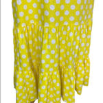 Lisa Marie Hernandez Linen Blend Polka Dot Ruffle Dress Yellow Size XS NWT Photo 11