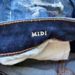 American Eagle AE Midi Super Stretch Destroyed Denim Shorts Photo 4