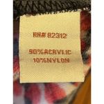 Aryeh Black Red White Gray 3/4 Sleeve Moroccan Sweater Dress Size Large (8803) Photo 4