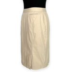 Brooks Brothers | Size 2 | 346 Stretch Tan Khaki Knee Length Lined Pencil Skirt Photo 3