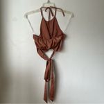 Princess Polly Merida Brown Twist Front Halter Crop Top 4 Photo 5