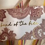 Band of the Free Women's Striped Cropped Tie Back Top Casual Size Small NWT Tan Photo 9