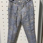 Tahari NWT  Floral Patterned Blazer and Pants Set Blue Size 8P Photo 6