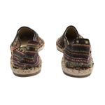 Gee'WaWa Multicolor Woven Striped Jute Sole Casual Espadrille Flats 8M Green Size 8 Photo 4