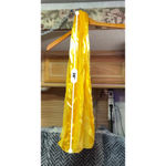None Bom Yellow Silk Feel Scarf Made in Korea Photo 4