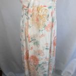Abercrombie & Fitch Angel Sleeve Wrap Midi DressSmall CoralFloral Pink Vacation Photo 5