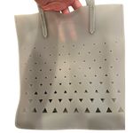 Eddie Borgo for Neiman Marcus matte jelly geometric tote bag Gray Photo 3
