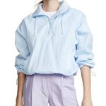Vince Half-Zip Hooded Windbreaker in Sea Breeze Blue Womens size Large Photo 0