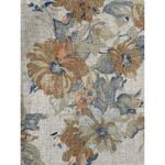 Jennifer Moore  Taupe Floral Watercolor Print  Linen Jacket Blazer Sz… Photo 1